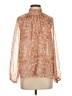 Fate 100% Polyester Paisley Brown Long Sleeve Blouse Size S - photo 1