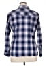 DressBarn Plaid Blue Long Sleeve Button-Down Shirt Size 1X - photo 2