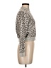 Strut This 100% Cotton Animal Print Gray Pullover Sweater One size - photo 4