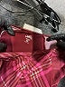 Justice 100% Polyester Argyle Burgundy Dress Size XS (kids) - photo 3