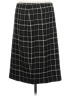 Black Label by Evan Picone Plaid Black Formal Skirt Size 12 - photo 1