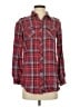 Love Tree 100% Cotton Plaid Red Long Sleeve Button-Down Shirt Size S - photo 1