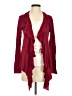 Eileen Fisher Burgundy Cardigan Size S - photo 1
