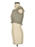 Salty Lemon Tan Sleeveless Blouse Size S - photo 5