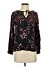 Krazy Kat 100% Viscose Black Long Sleeve Blouse Size S - photo 1