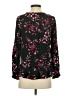Krazy Kat 100% Viscose Black Long Sleeve Blouse Size S - photo 2