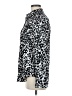 Cynthia Rowley 100% Polyester Animal Print Silver Long Sleeve Blouse Size M - photo 5