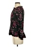 Krazy Kat 100% Viscose Black Long Sleeve Blouse Size S - photo 5