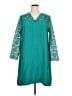 Monsoon Teal Casual Dress Size 14 - photo 1