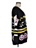 Minkpink 100% Acrylic Graphic Black Pullover Sweater Size M - photo 4