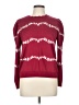 Ann Taylor LOFT Hearts Burgundy Pullover Sweater Size L - photo 1