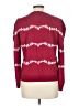 Ann Taylor LOFT Hearts Burgundy Pullover Sweater Size L - photo 2
