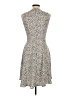 H&M 100% Polyester Animal Print Ivory Casual Dress Size 10 - photo 2