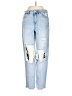 American Eagle Outfitters Graphic Blue Jeans Size 0 - photo 1