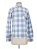 UNTUCKit Checkered-gingham Blue Long Sleeve Button-Down Shirt Size 4 - photo 1