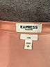 Express 100% Polyester Pink Long Sleeve Blouse Size S - photo 7