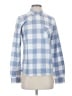 UNTUCKit Checkered-gingham Blue Long Sleeve Button-Down Shirt Size 4 - photo 1