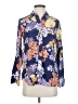 J.Crew Floral Blue Long Sleeve Blouse Size 0 - photo 1