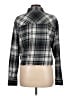 Thread & Supply Plaid Gray Long Sleeve Blouse Size L - photo 2