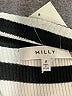 Milly Stripes Black Casual Dress Size P (petite) - photo 7