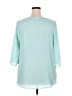 Moa U.S.A. Teal Blue 3/4 Sleeve Blouse Size 2X - photo 2