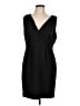 Ann Taylor LOFT Solid Black Cocktail Dress Size 12 - photo 1