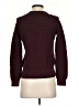 Ann Taylor LOFT 100% Cotton Solid Burgundy Pullover Sweater Size XS - photo 2