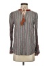 Hayden Gray Long Sleeve Blouse Size S - photo 1