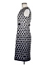 Connected Apparel Polka Dots Blue Cocktail Dress Size 6 - photo 5