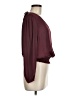 Nine Britton 100% Polyester Burgundy Long Sleeve Blouse Size M - photo 4