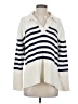 Gap 100% Cotton Stripes Ivory Pullover Sweater Size XS - photo 1