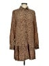 J.Crew 100% Viscose Animal Print Brown Casual Dress Size XS - photo 1