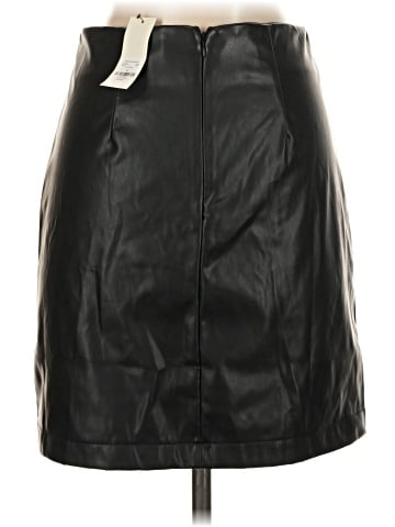 Blue Rain Faux Leather Skirt (view 2)