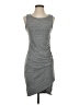 Leith Solid Gray Casual Dress Size S - photo 1
