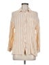 Rails Stripes Yellow Long Sleeve Button-Down Shirt Size M - photo 1