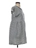 Hem & Thread Stripes Gray Casual Dress Size S - photo 4