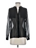 Mango Black Long Sleeve Blouse Size 2 - photo 1