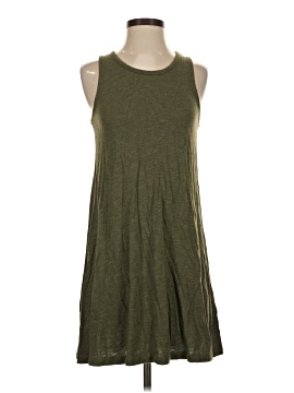 green emerald velvet dress DROP-WAIST STRAPLESS TWILL DRESS  OAK + FORT USA