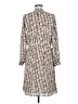 H&M 100% Polyester Print Tan Casual Dress Size 8 - photo 2