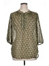 Faded Glory 100% Polyester Green 3/4 Sleeve Blouse Size XL - photo 1