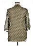 Faded Glory 100% Polyester Green 3/4 Sleeve Blouse Size XL - photo 2