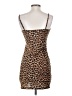 Shein Animal Print Brown Cocktail Dress Size 4 - photo 2