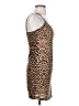 Shein Animal Print Brown Cocktail Dress Size 4 - photo 4