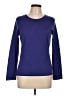 Ellen Tracy 100% Merino Extra Fine Wool Blue Wool Pullover Sweater Size L - photo 1