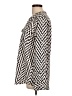 Calvin Klein 100% Polyester Chevron-herringbone Ivory Pink Long Sleeve Blouse Size L (estimated) - photo 5