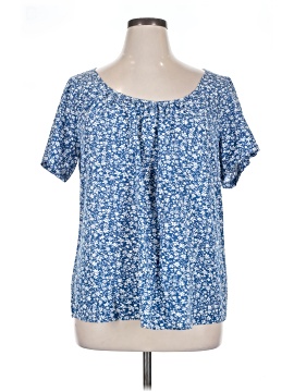 Shein Curve Short Sleeve Blouse