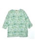 Roberta Roller Rabbit 100% Cotton Green 3/4 Sleeve Blouse Size 10 - photo 1