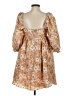 Storia 100% Polyester Tan Casual Dress Size S - photo 2