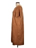 Cal Style Solid Brown Casual Dress Size L - photo 5