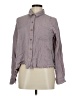 Hem & Thread 100% Cotton Gray Purple Long Sleeve Button-Down Shirt Size M - photo 1